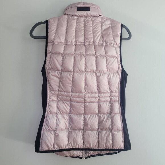Calvin Klein performance pastel pink down sleeveless vest asymmetric details - Picture 2 of 12